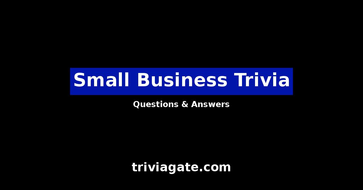Small Business trivia image