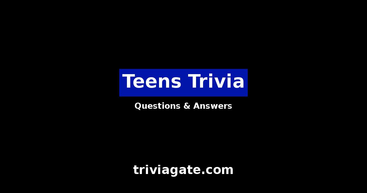 Teens trivia image