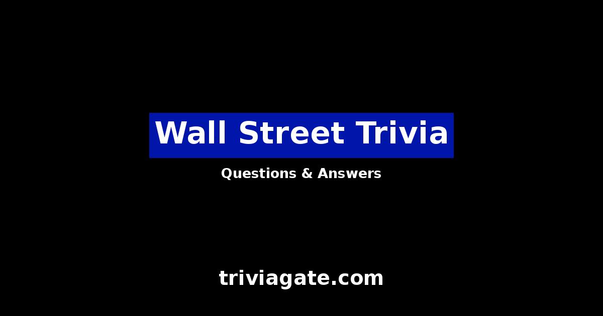 Wall Street trivia image