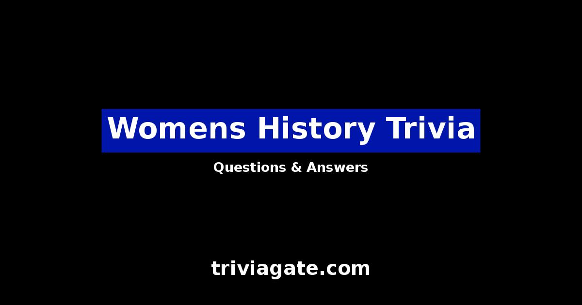 Womens History trivia image