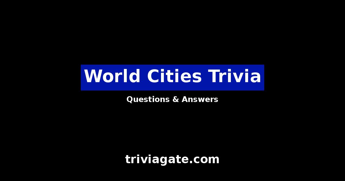 World Cities trivia image