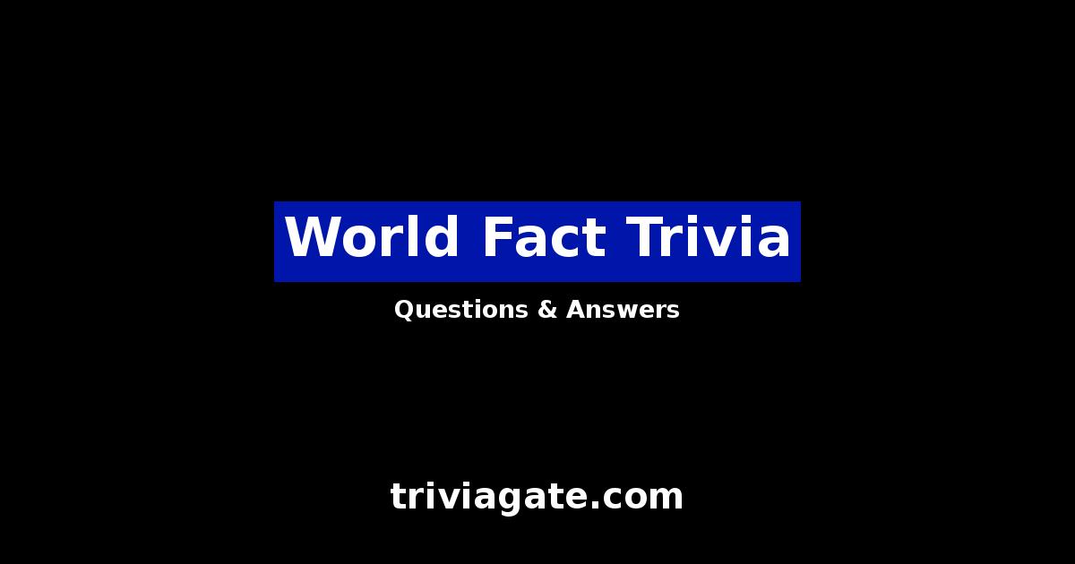 World Fact trivia image