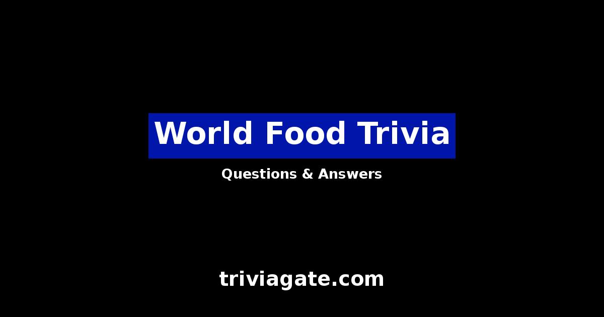 World Food trivia image