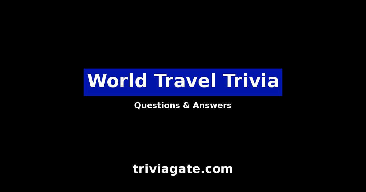 World Travel trivia image